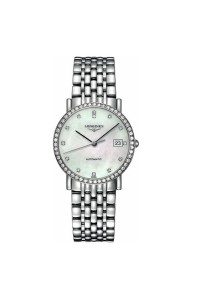 Pre Owned Longines Elegant Mother of Pearl & Diamond Automatic Watch Ref.L4.809.0.87.6